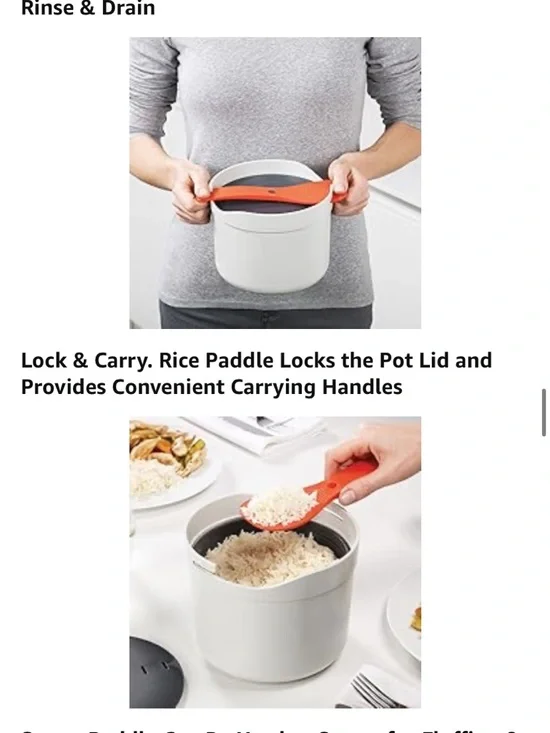 Joseph Joseph microwave Rice Cooker - Picture 3 of 11